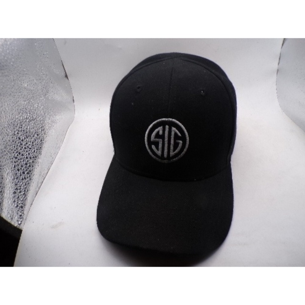 Sig Sauer Black Snapback‎ Hat Stran Headwear Embroidered Logo Baseball Cap OSFA